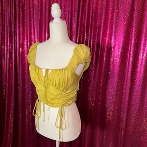 Yellow Crop Top